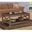Saint Birch Lambert Modern Farmhouse Rosewood Grain Coffee Table