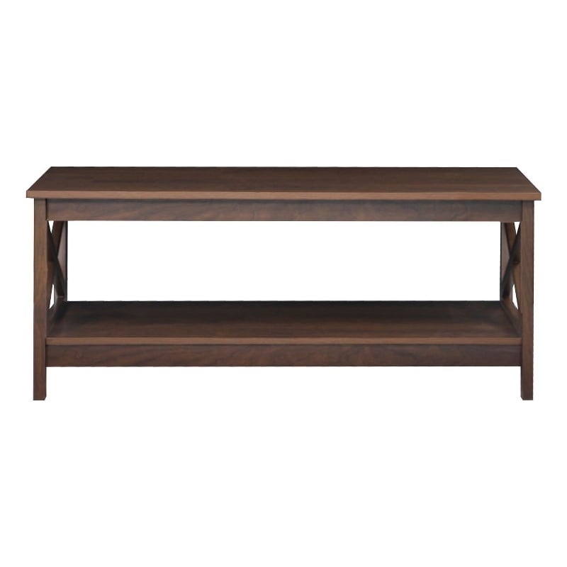 Saint Birch Lambert Modern Farmhouse Rosewood Grain Coffee Table