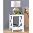 Saint Birch Lambert Modern Farmhouse White End Table