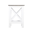 Saint Birch Lambert Modern Farmhouse White End Table