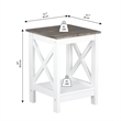 Saint Birch Lambert Modern Farmhouse White End Table