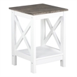 Saint Birch Lambert Modern Farmhouse White End Table