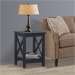 Saint Birch Lambert Modern Farmhouse Black Oak End Table
