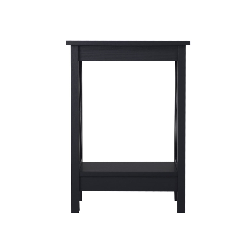 Saint Birch Lambert Modern Farmhouse Black Oak End Table