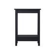 Saint Birch Lambert Modern Farmhouse Black Oak End Table