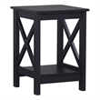 Saint Birch Lambert Modern Farmhouse Black Oak End Table