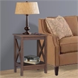 Saint Birch Lambert Modern Farmhouse Rosewood Grain End Table