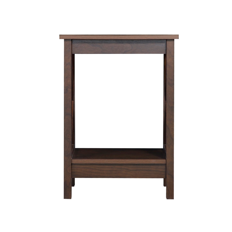 Saint Birch Lambert Modern Farmhouse Rosewood Grain End Table