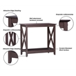 Saint Birch Lambert Modern Farmhouse Oak Console Table