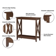 Saint Birch Lambert Modern Farmhouse Rosewood Grain Console Table