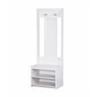 Saint Birch Lambert Casual Contemporary White Hall Tree and Shoe Bench