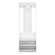 Saint Birch Lambert Casual Contemporary White Hall Tree and Shoe Bench