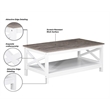 Saint Birch Lambert Modern Farmhouse 3-Piece White Table Set