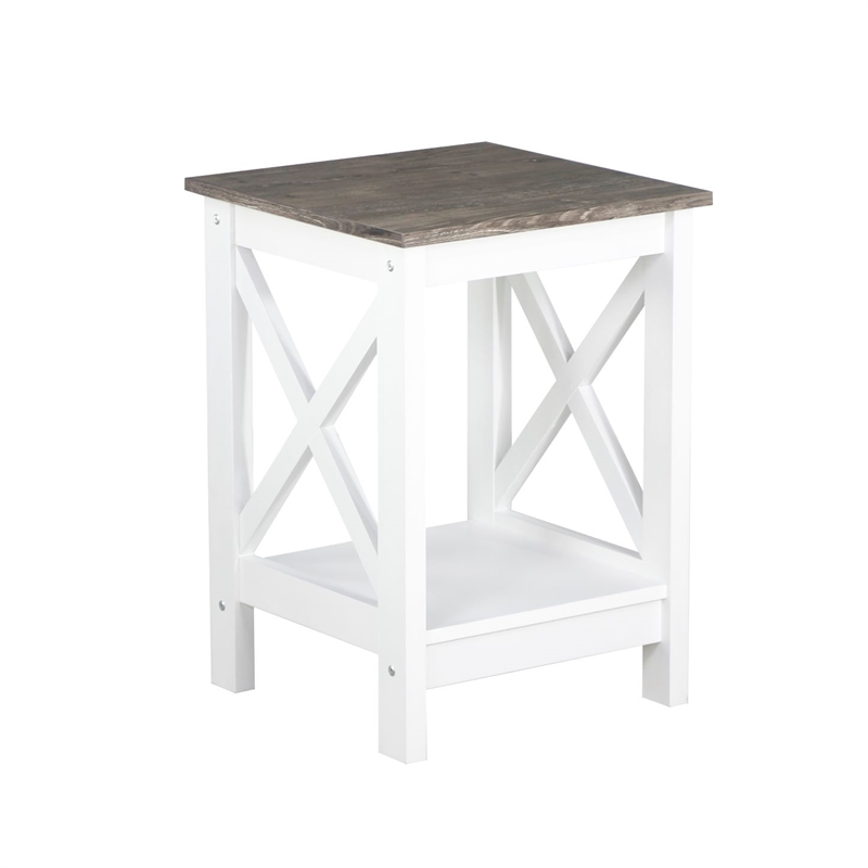 Saint Birch Lambert Modern Farmhouse 3-Piece White Table Set