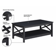 Saint Birch Lambert Modern Farmhouse 3-Piece Black Oak Table Set