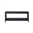 Saint Birch Lambert Modern Farmhouse 3-Piece Black Oak Table Set