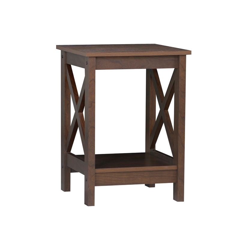 Saint Birch Lambert Modern Farmhouse 3-Piece Rosewood Grain Table Set