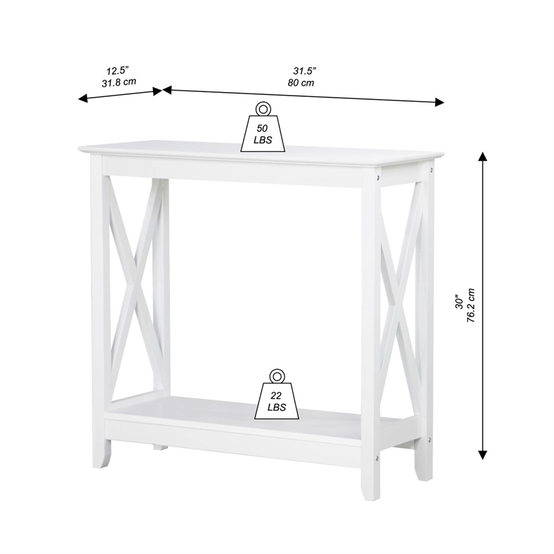 Saint Birch Lambert Modern Farmhouse 4-Piece White Table Set