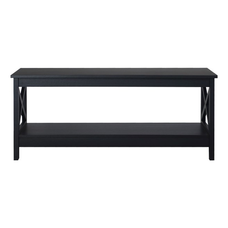 Saint Birch Lambert Modern Farmhouse 4-Piece Black Oak Table Set