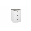 Saint Birch Finley Gray Oak/White 3-Drawer Filing Cabinet