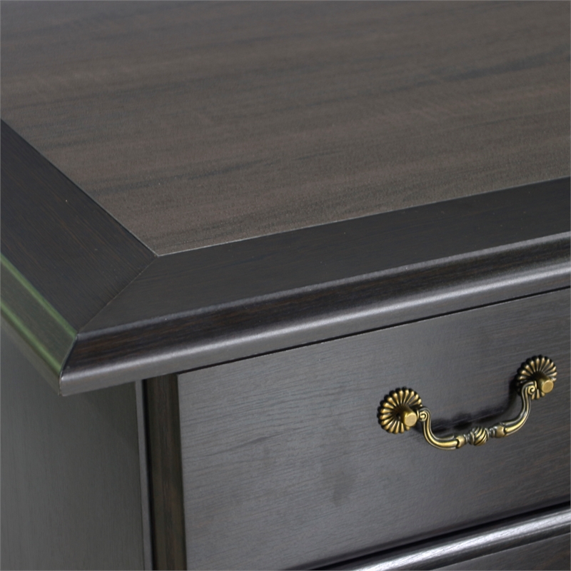 Saint Birch Azuela Espresso 65 Inches Executive Desk