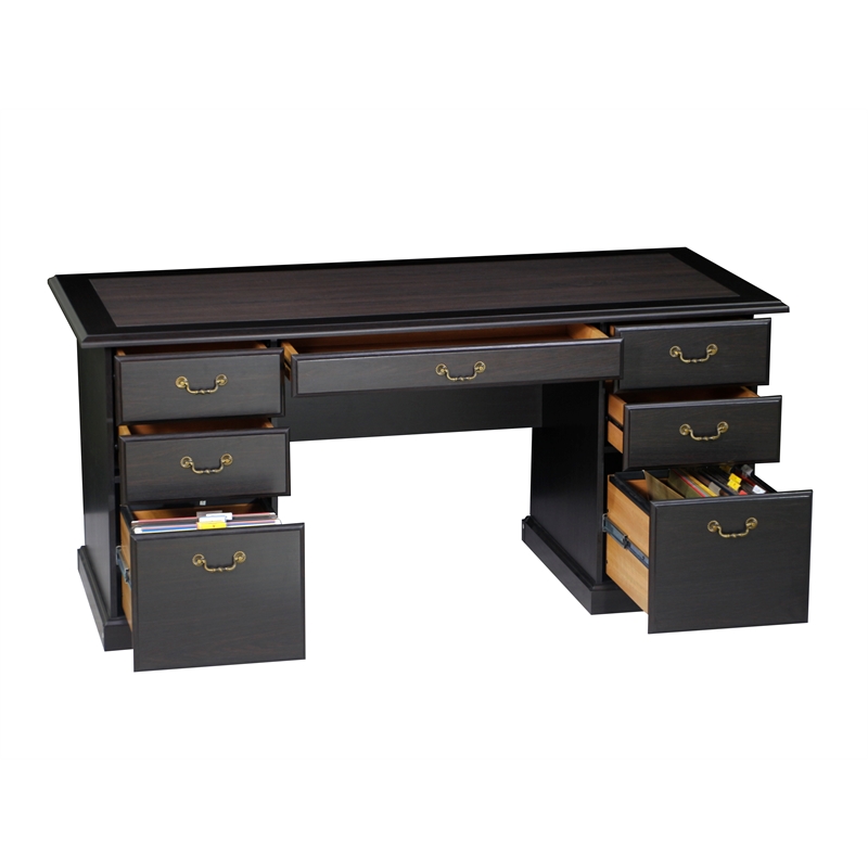 Saint Birch Azuela Espresso 65 Inches Executive Desk