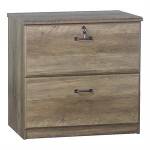 Saint Birch Honduras 2 Drawer Lateral Filing Cabinet in Rustic Oak