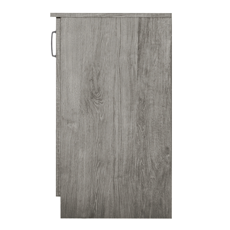Saint Birch Alaska 3-Door Credenza Storage Cabinet in Gray Oak