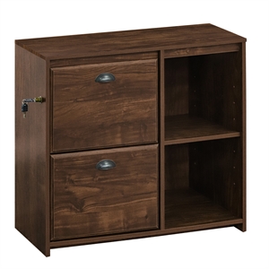 Saint Birch Elma 2-Drawer Modern Wood File Cabinet in Brown Rustic Oak
