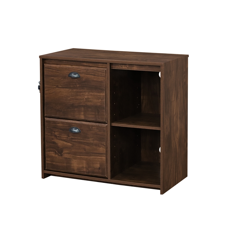 Saint Birch Elma 2-Drawer Modern Wood File Cabinet in Brown Rustic Oak