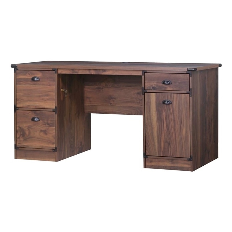 Saint Birch Engineered Wood Contemporary 2 Door Storage in Dark Walnut
