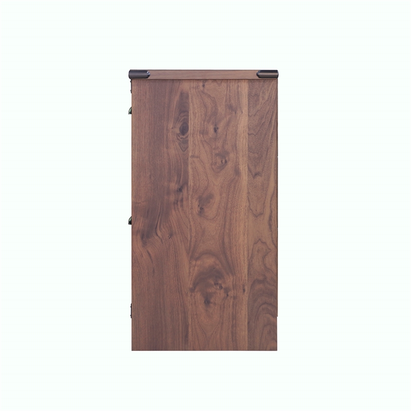 Saint Birch Engineered Wood Contemporary Lateral Filing Cabinet in Dark Walnut