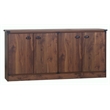 Saint Birch Engineered Wood Contemporary Credenza File Cabinet in Dark Walnut