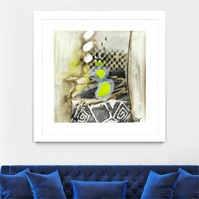 Giant Art 36x36 On Your Right Matted and Framed in White