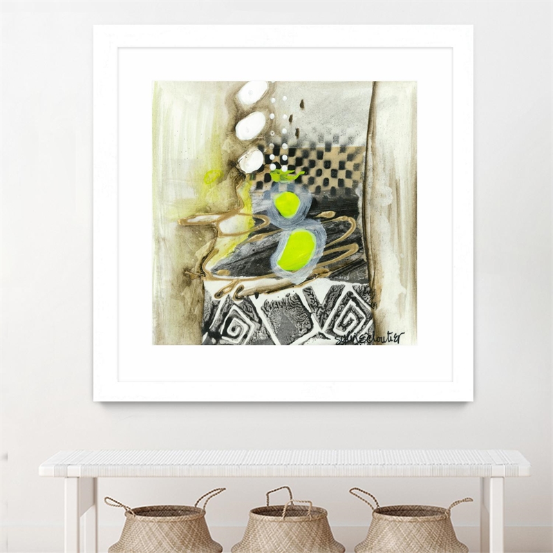 Giant Art 30x30 On Your Right Matted and Framed in White