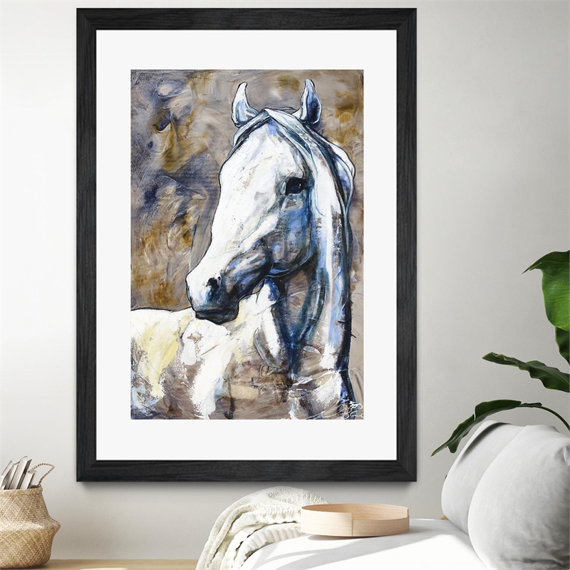 Giant Art 24x36 Lily of the valley Matted and Framed in White