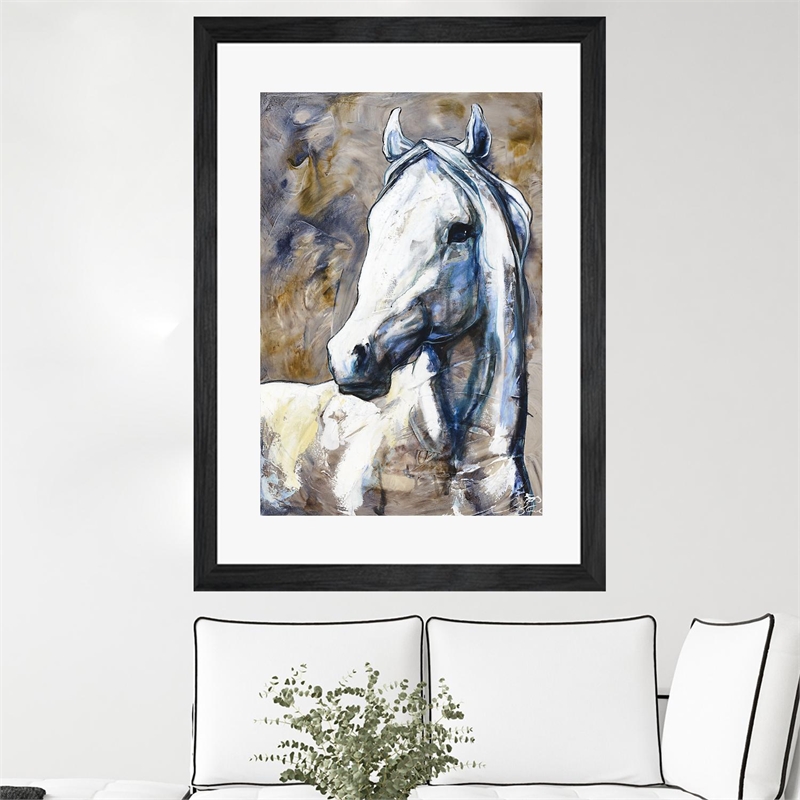 Giant Art 24x36 Lily of the valley Matted and Framed in White