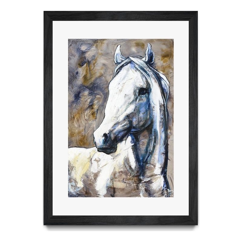 Giant Art 24x36 Lily of the valley Matted and Framed in White