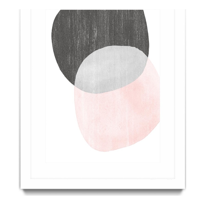 Giant Art 30x40 Shifting Spheres II Matted and Framed in Multi-Color