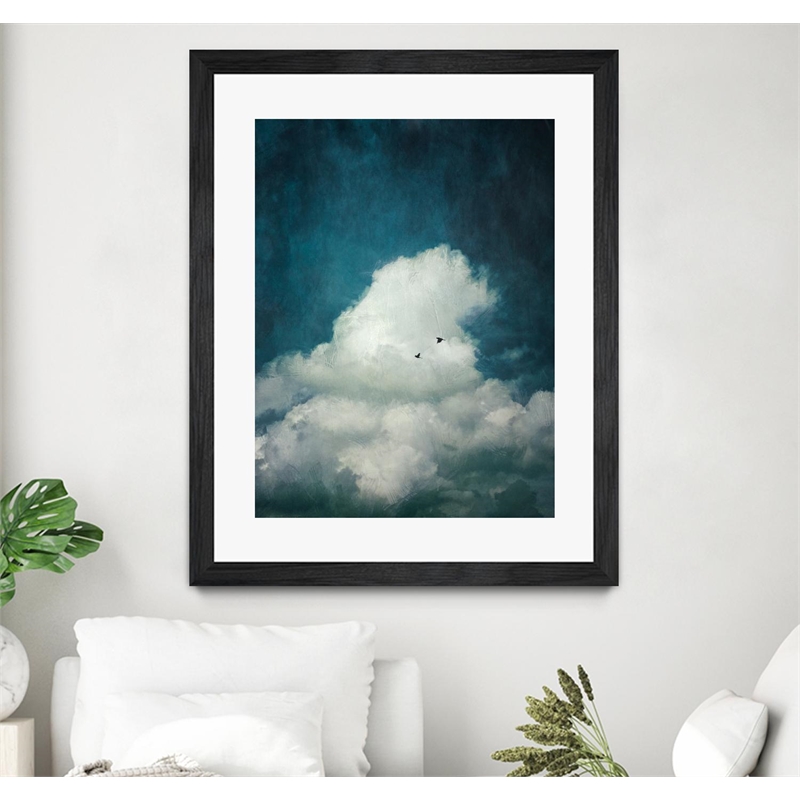 Giant Art 24x32 The Cloud Matted and Framed in Multi-Color