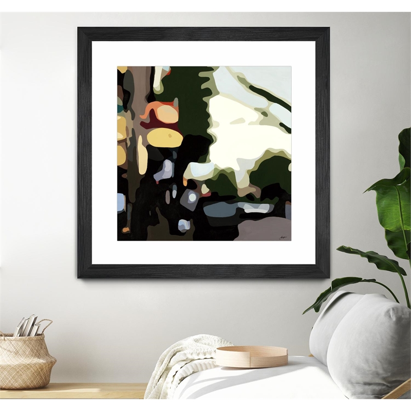 Giant Art 36x36 Easy Street Matted and Framed in Pink