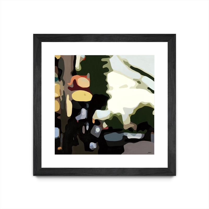 Giant Art 36x36 Easy Street Matted and Framed in Pink