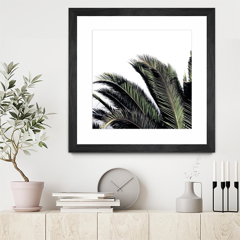 Giant Art 30x30 Cape Storm Matted and Framed in White