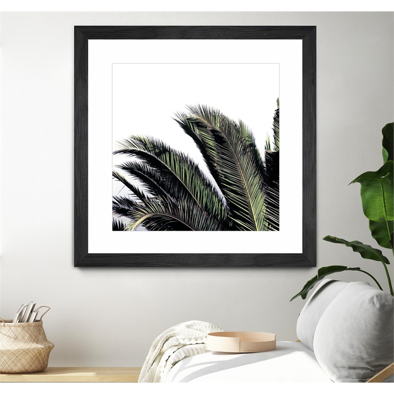 Giant Art 30x30 Cape Storm Matted and Framed in White