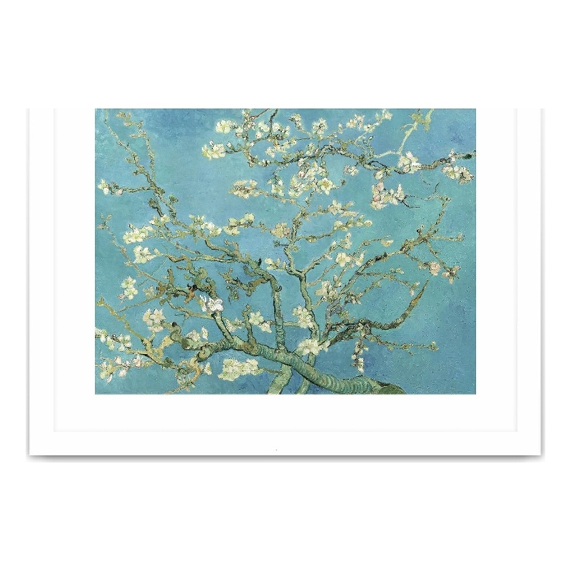 Giant Art 40x30 Almond Blossoms  1890 Matted and Framed in Multi-Color