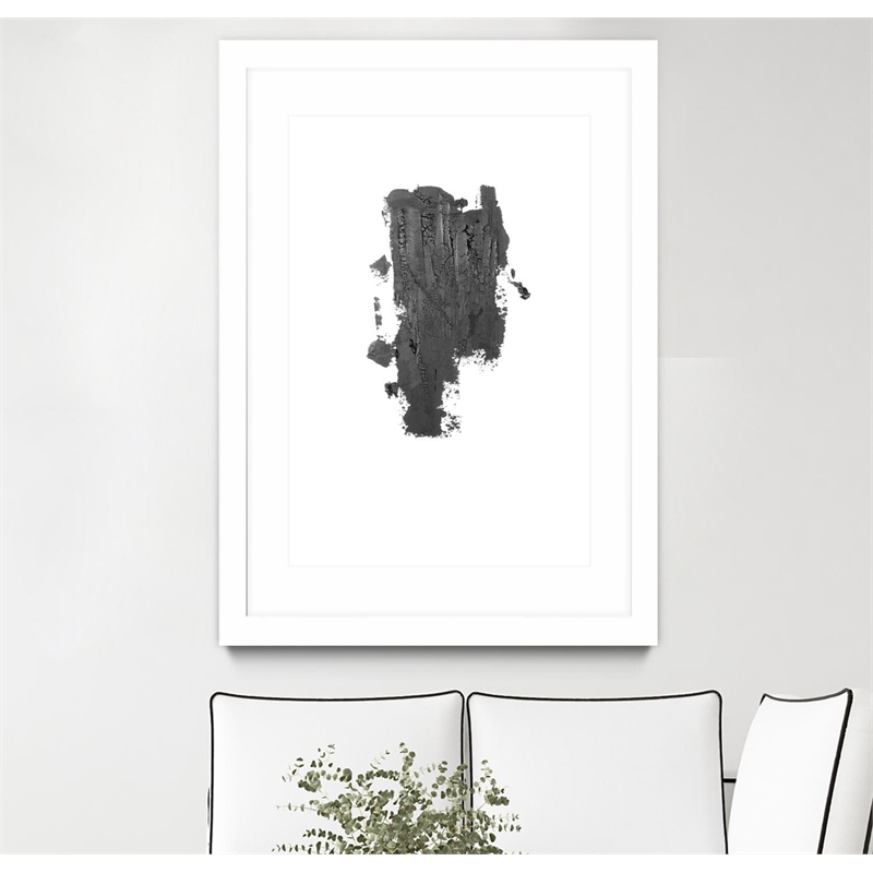 Giant Art 24x36 Coal I Matted and Framed in Multi-Color