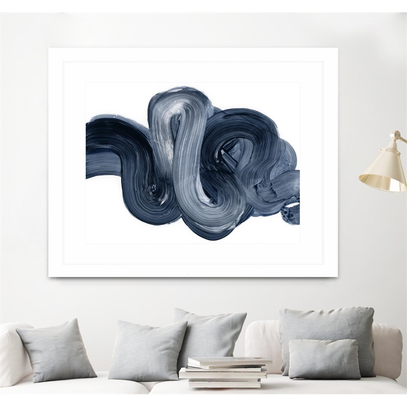 Giant Art 40x30 Offshore II Matted and Framed in White