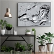 Giant Art Canvas  40x30 Nude Figure 3 Framed in Multi-Color