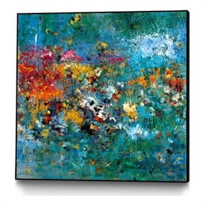 Giant Art Canvas  30x30 Carpe Diem 1 Framed in Pink