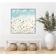 Giant Art Canvas  30x30 Beach Days Framed in Multi-Color